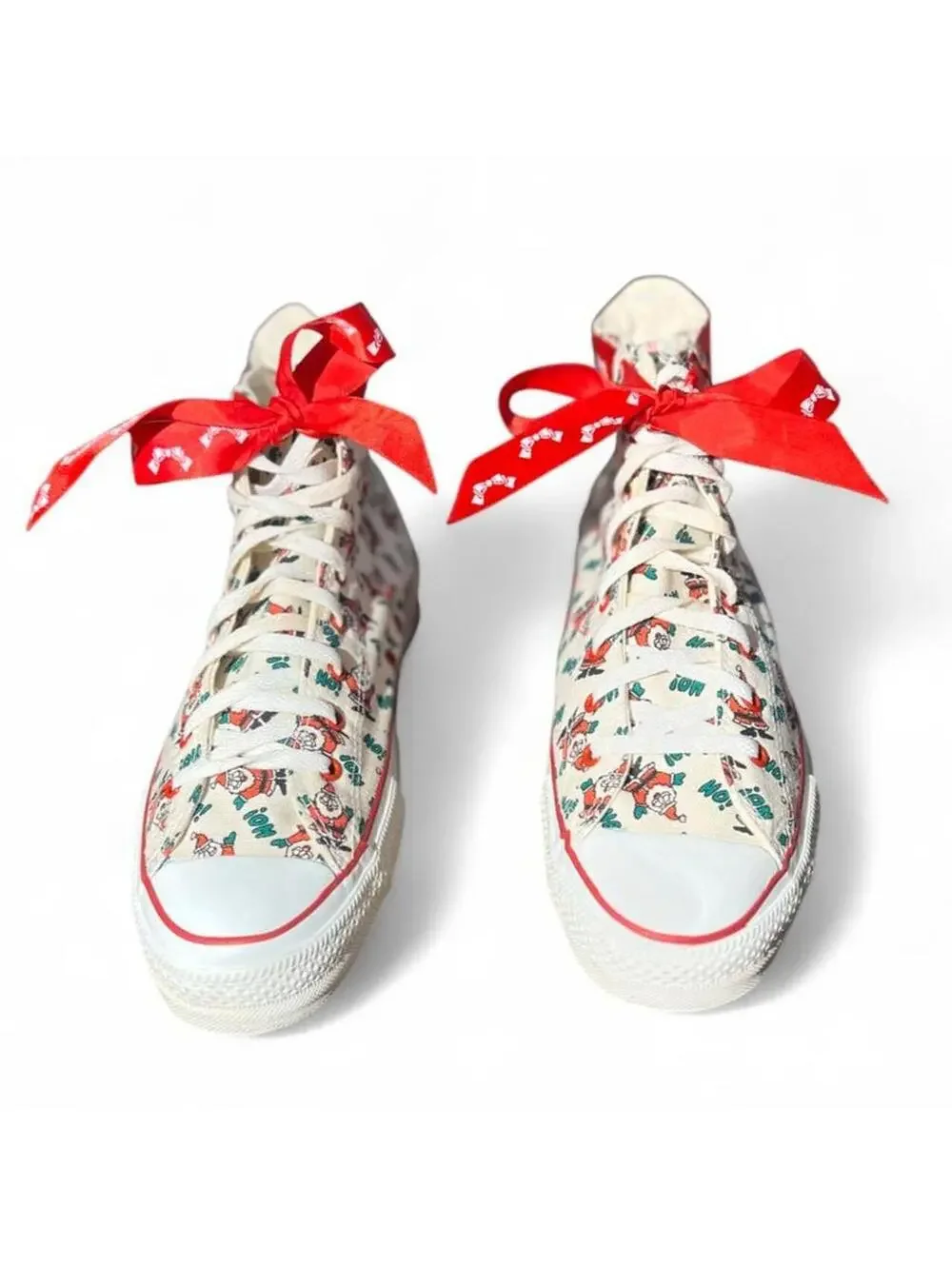 Vintage 80s Converse Chuck Taylor All Star Holiday Christmas Santa USA Sneaker